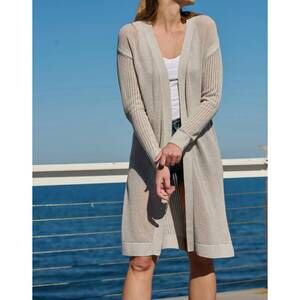 NEW STITCH & NEEDLE naya mixed stitch duster in denim blue